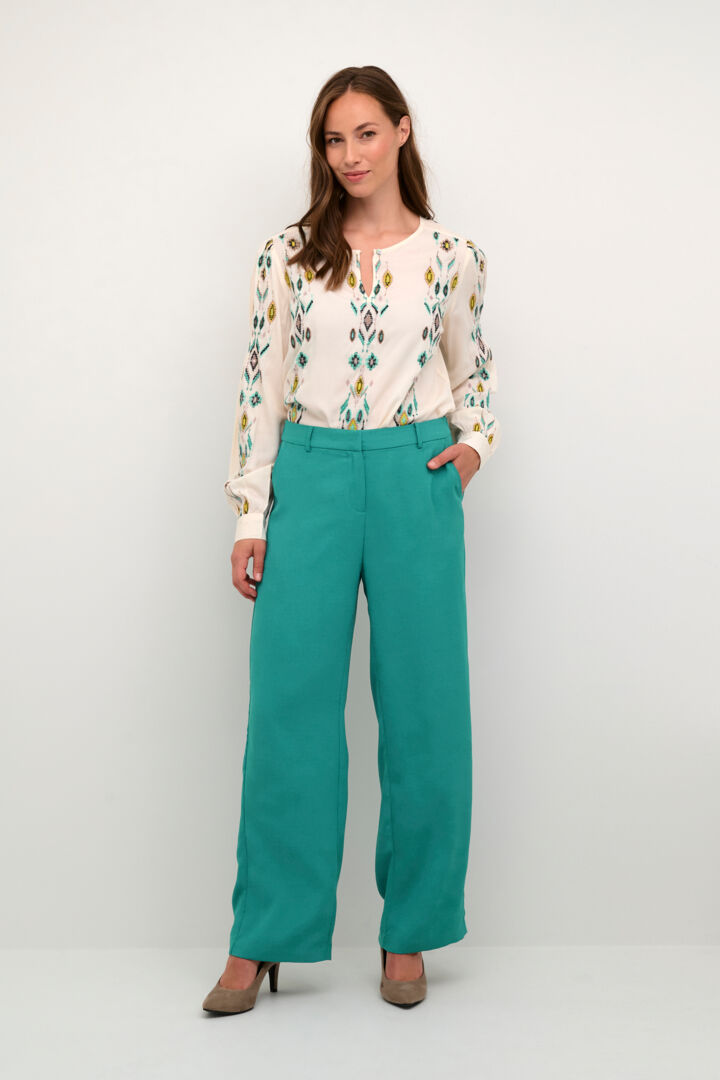 Pantalon coupe ample - CR10611708PP - Cream