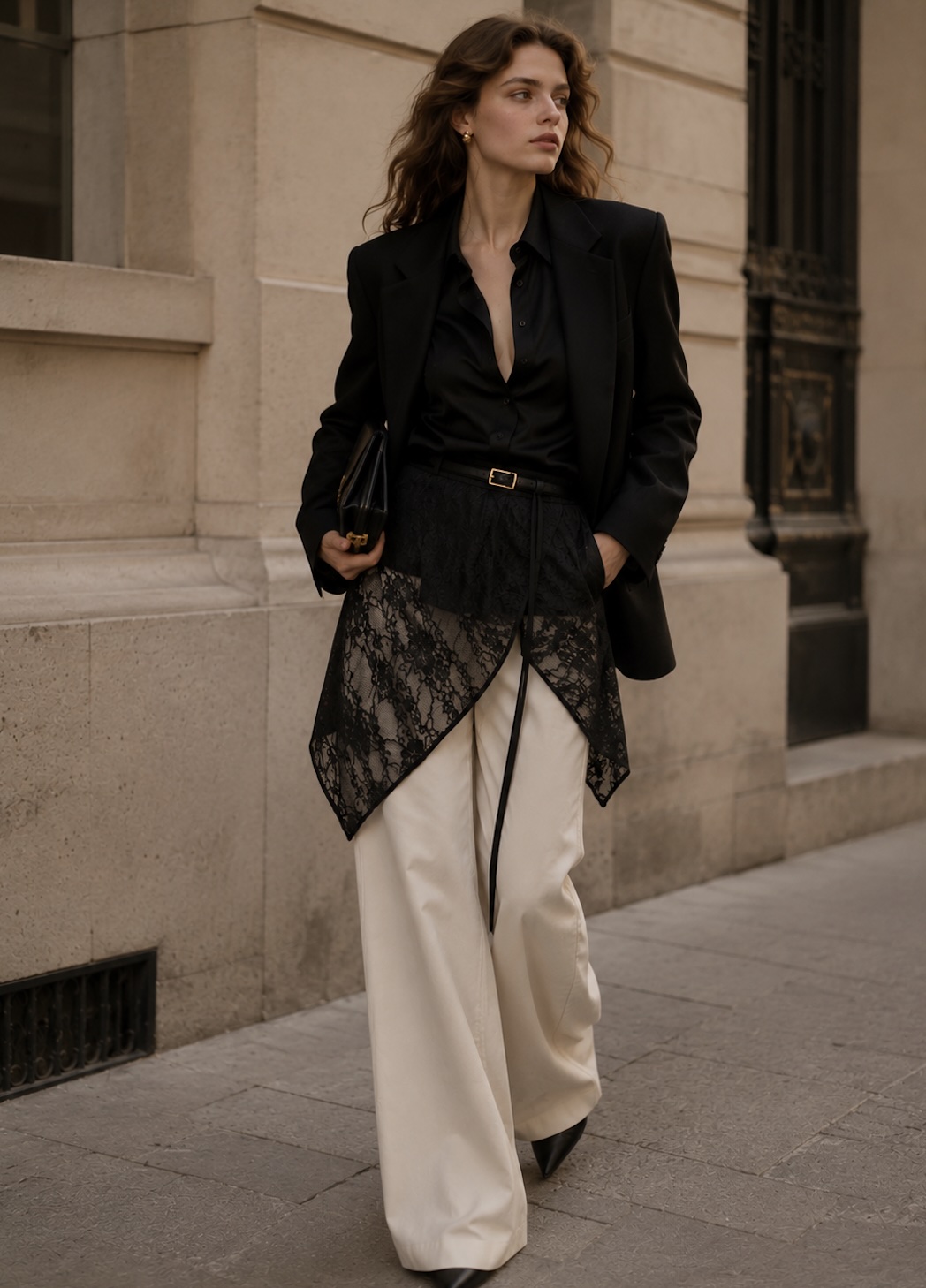 Foulard LOLA - F927noir - Fantaisie