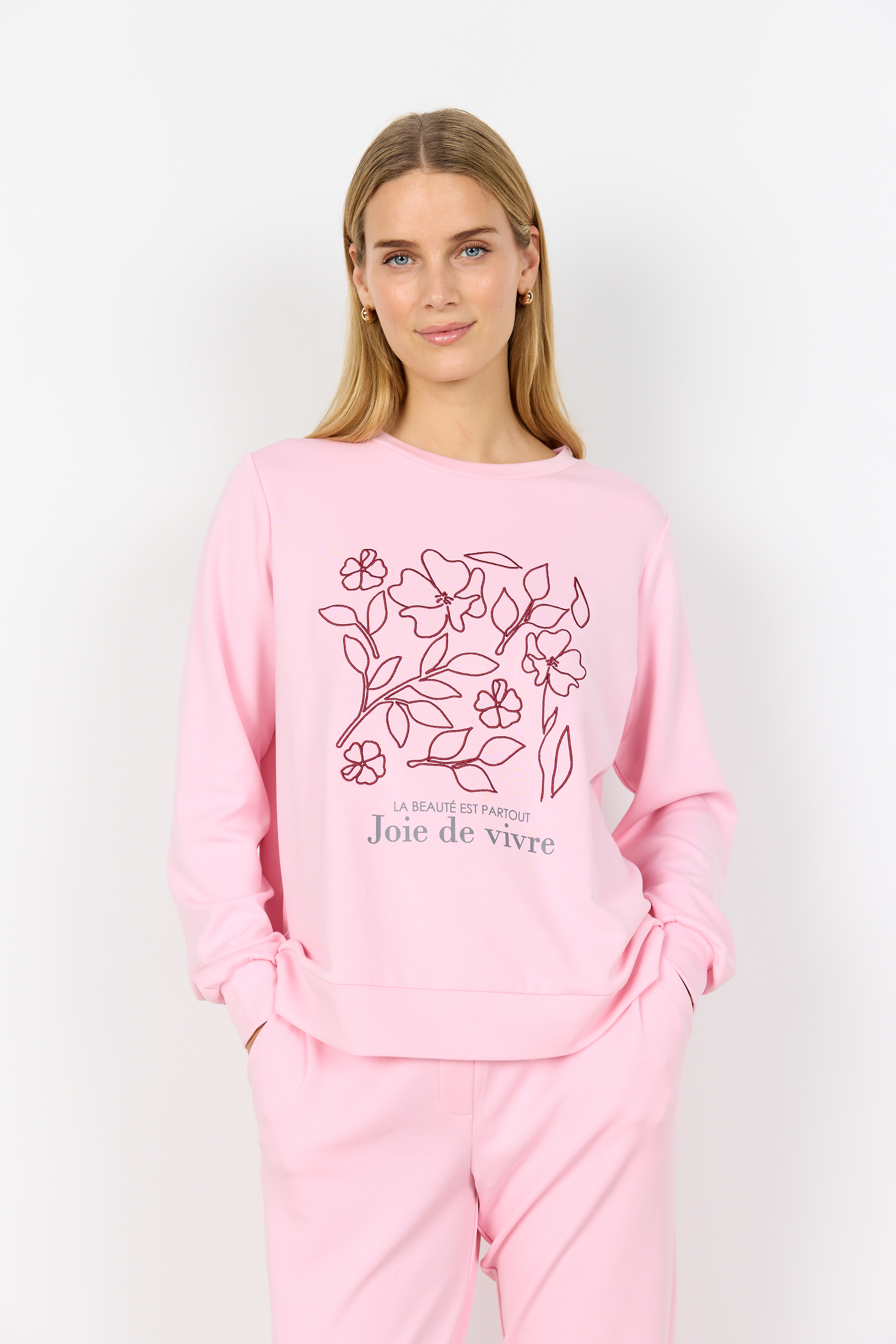 Chandail JOIE DE VIVRE - SC27437rose - Soya concept