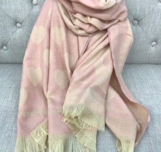 Foulard réversible / imprimé coeurs - 610110189R - 
