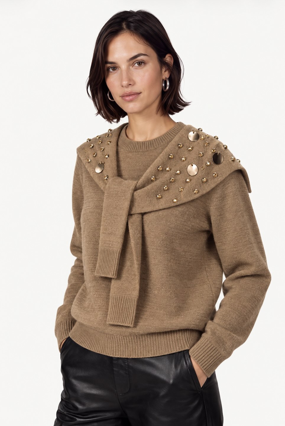 Chandail KIMMIE - MFWV03camel - Mlle F 