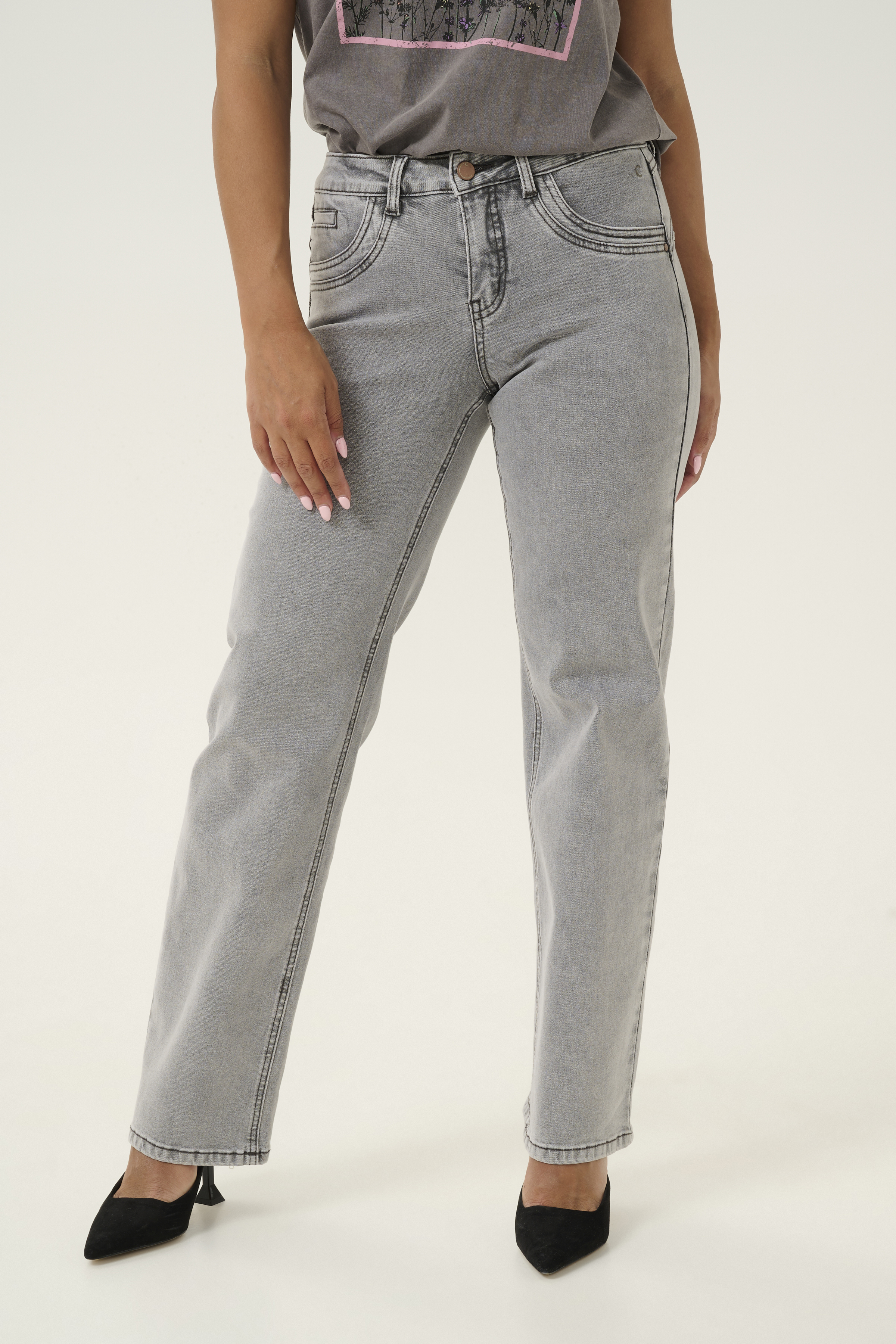 Jeans LONE Coco fit - CR10613866gris - Cream