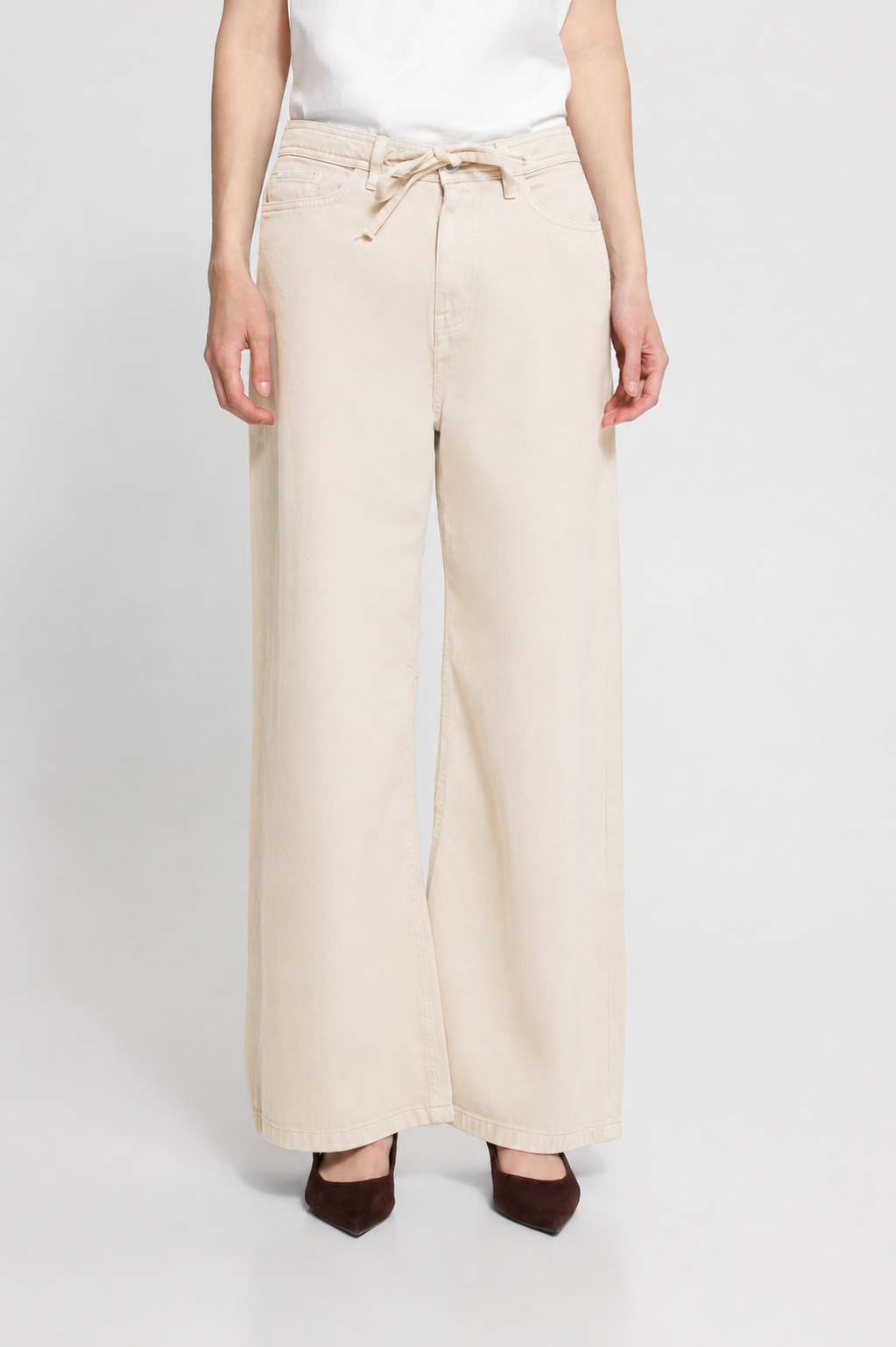 Pantalon HEZANO - ICHI20126223ecru - Ichi