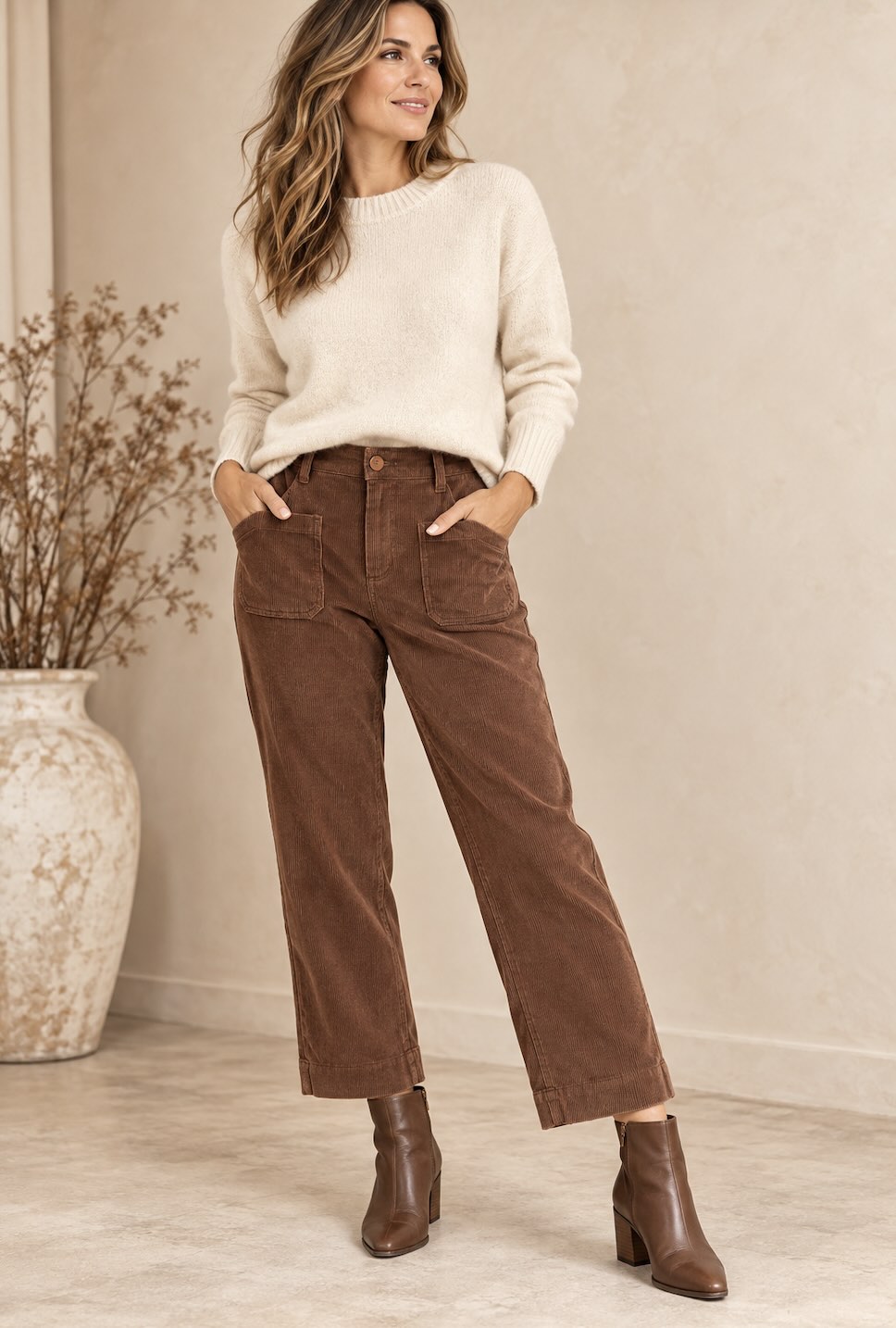 Jeans Colette velour cordé jambe large - Colette-IBrouille - Lola