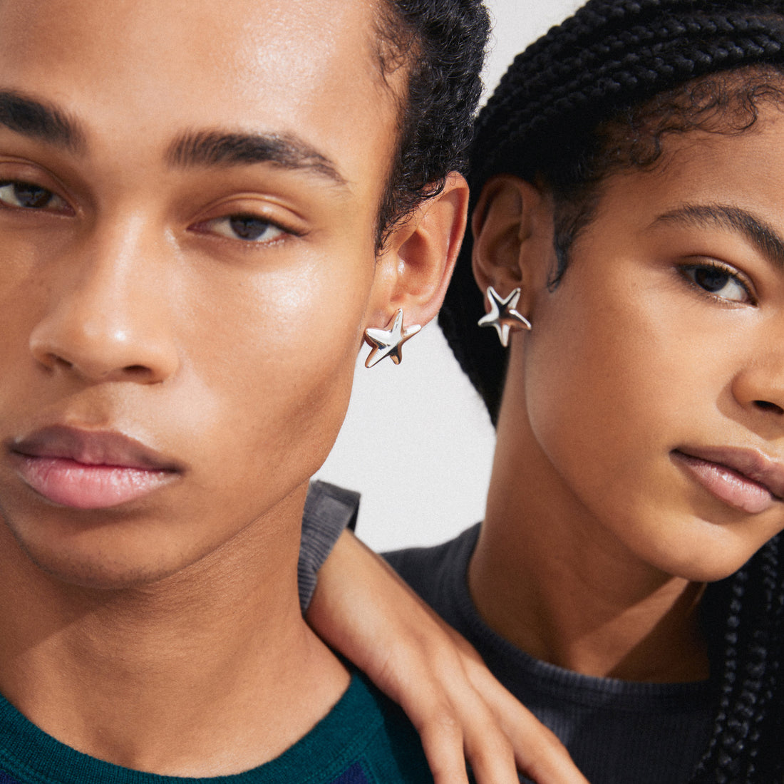 Boucles d'oreilles étoiles recyclées - 132426023arg - Pilgrim