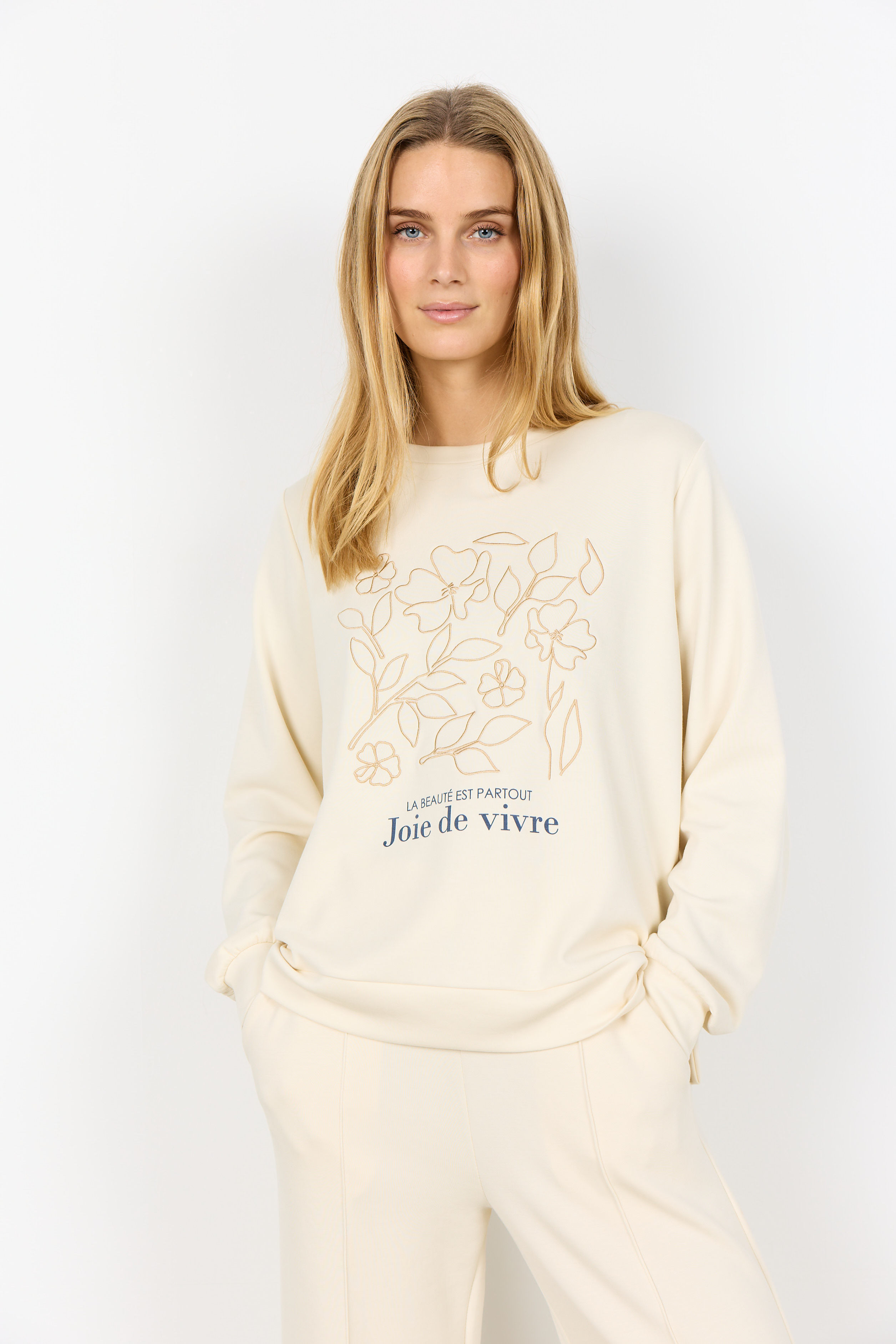 Chandail JOIE DE VIVRE - SC27437creme - Soya concept
