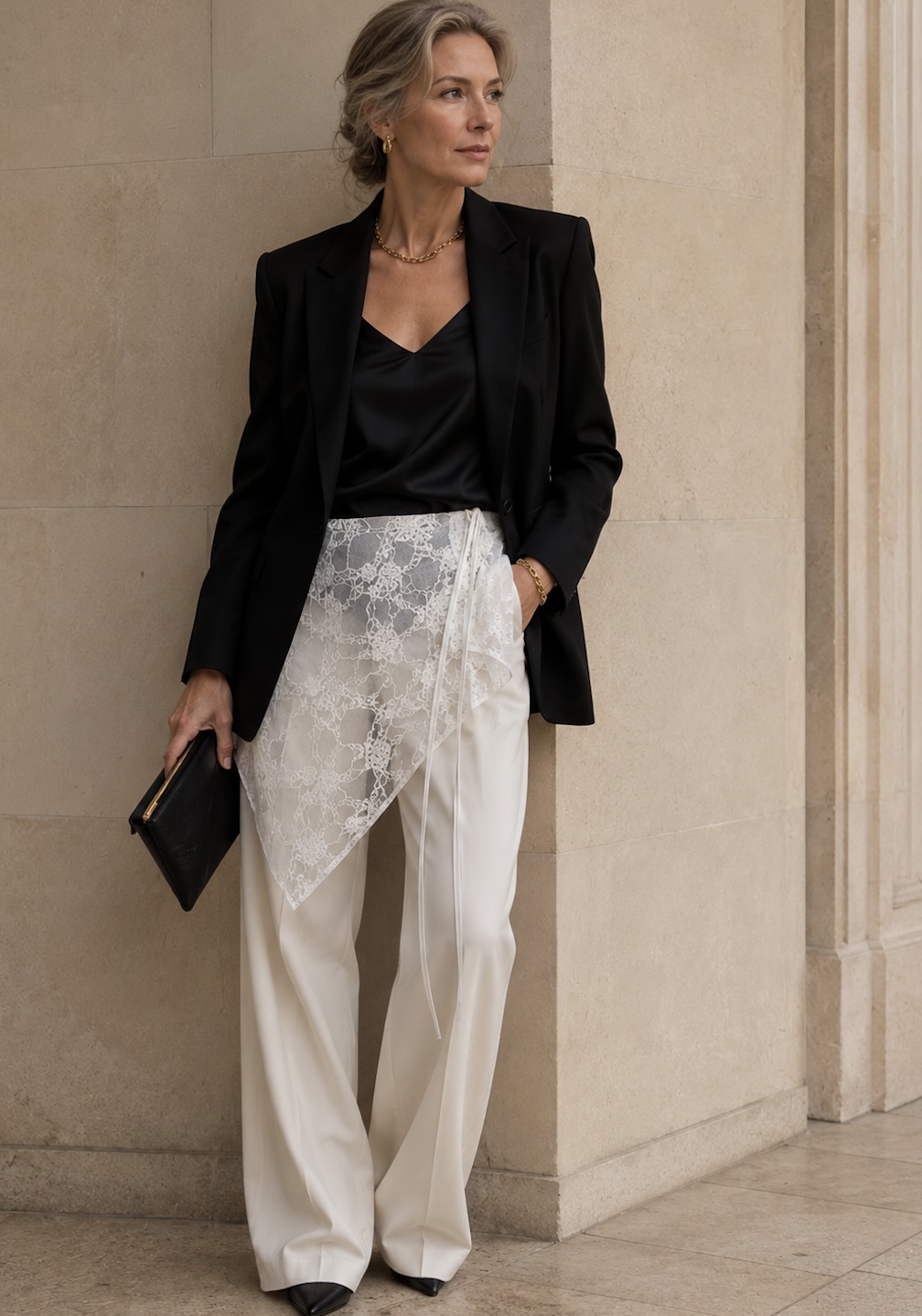 Foulard LOLA - F927blanc - Fantaisie