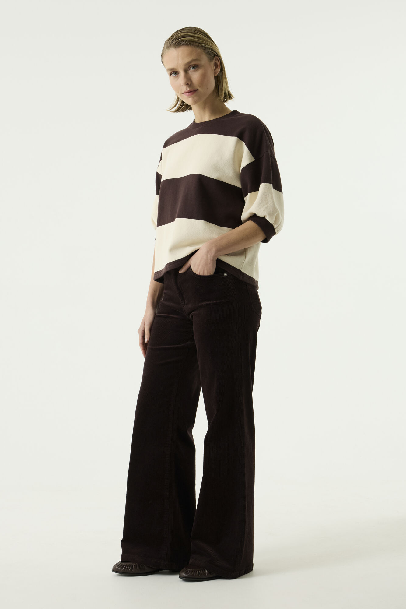 Pantalon VELOUR - G249chocolat - Garcia
