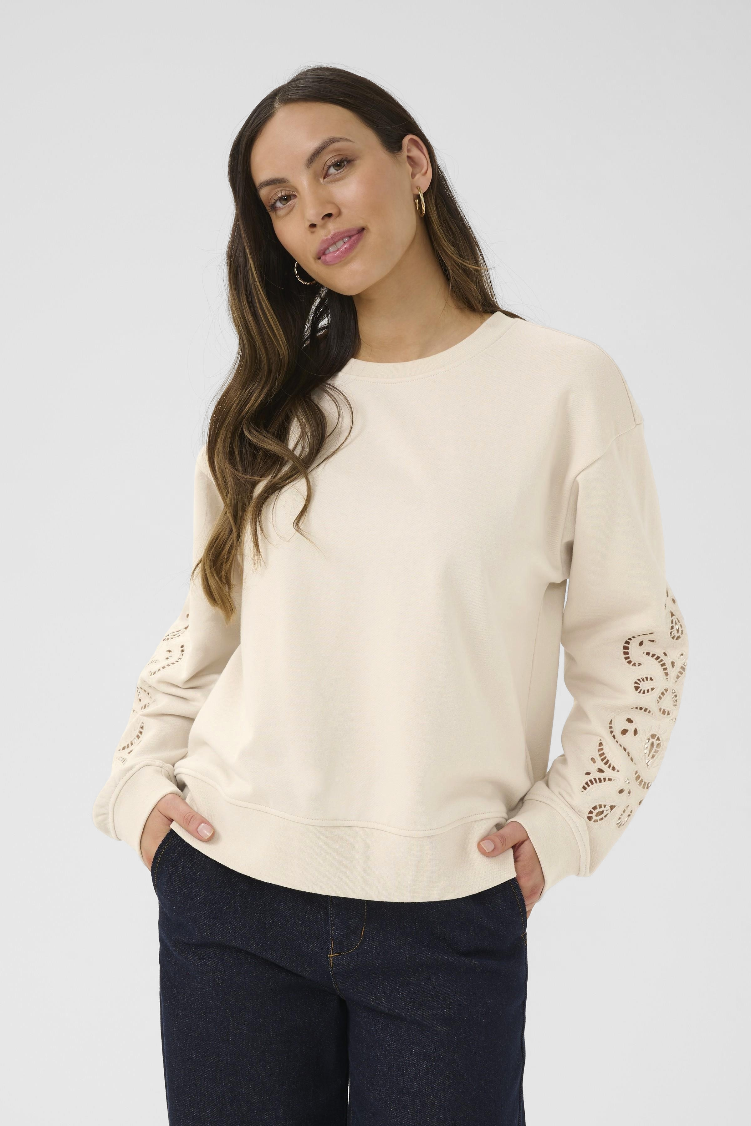 Chandail en molleton JOSIE - CR10613984ancient - Cream