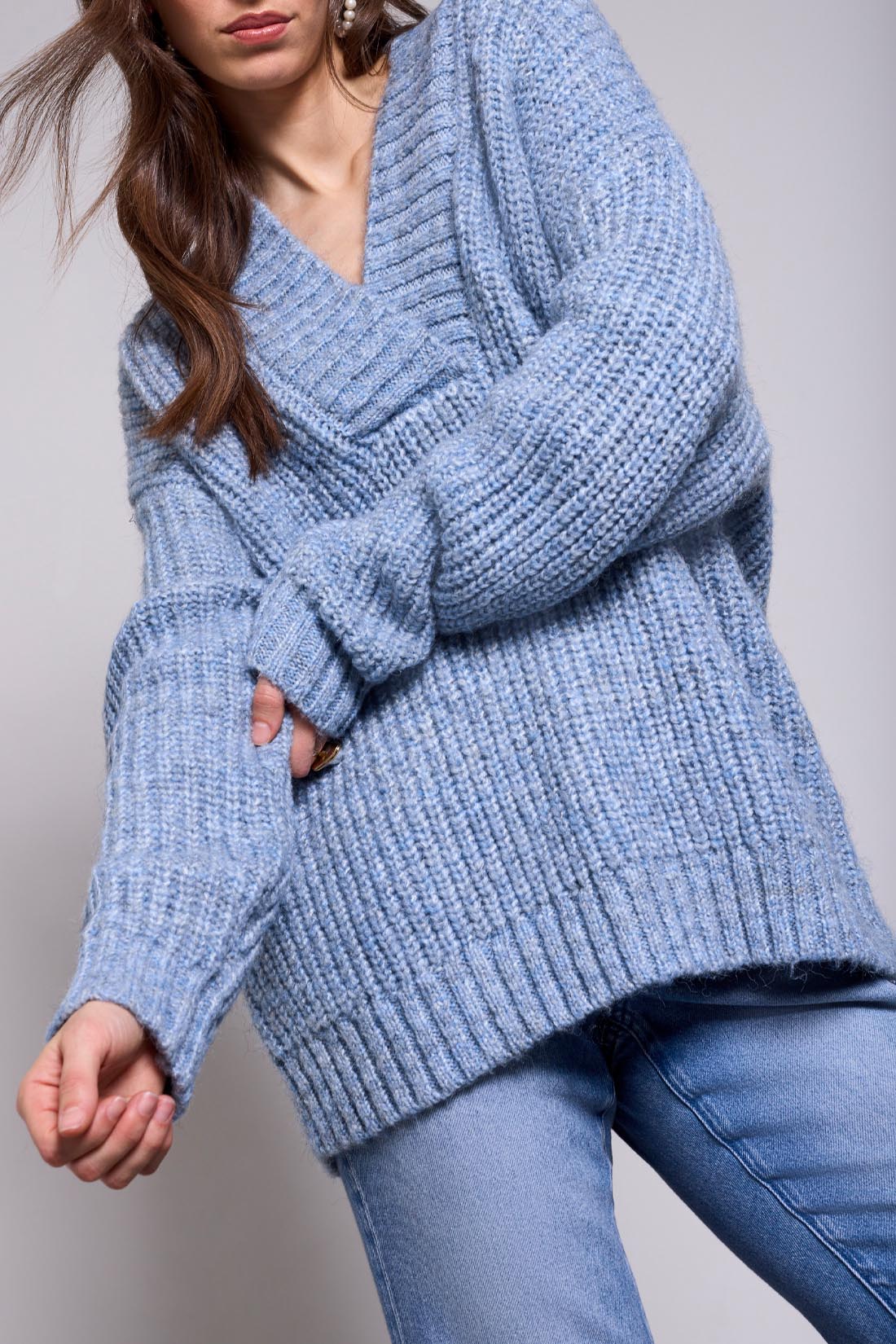 Chandail OVERSIZE - TR6262bleu - Tribal
