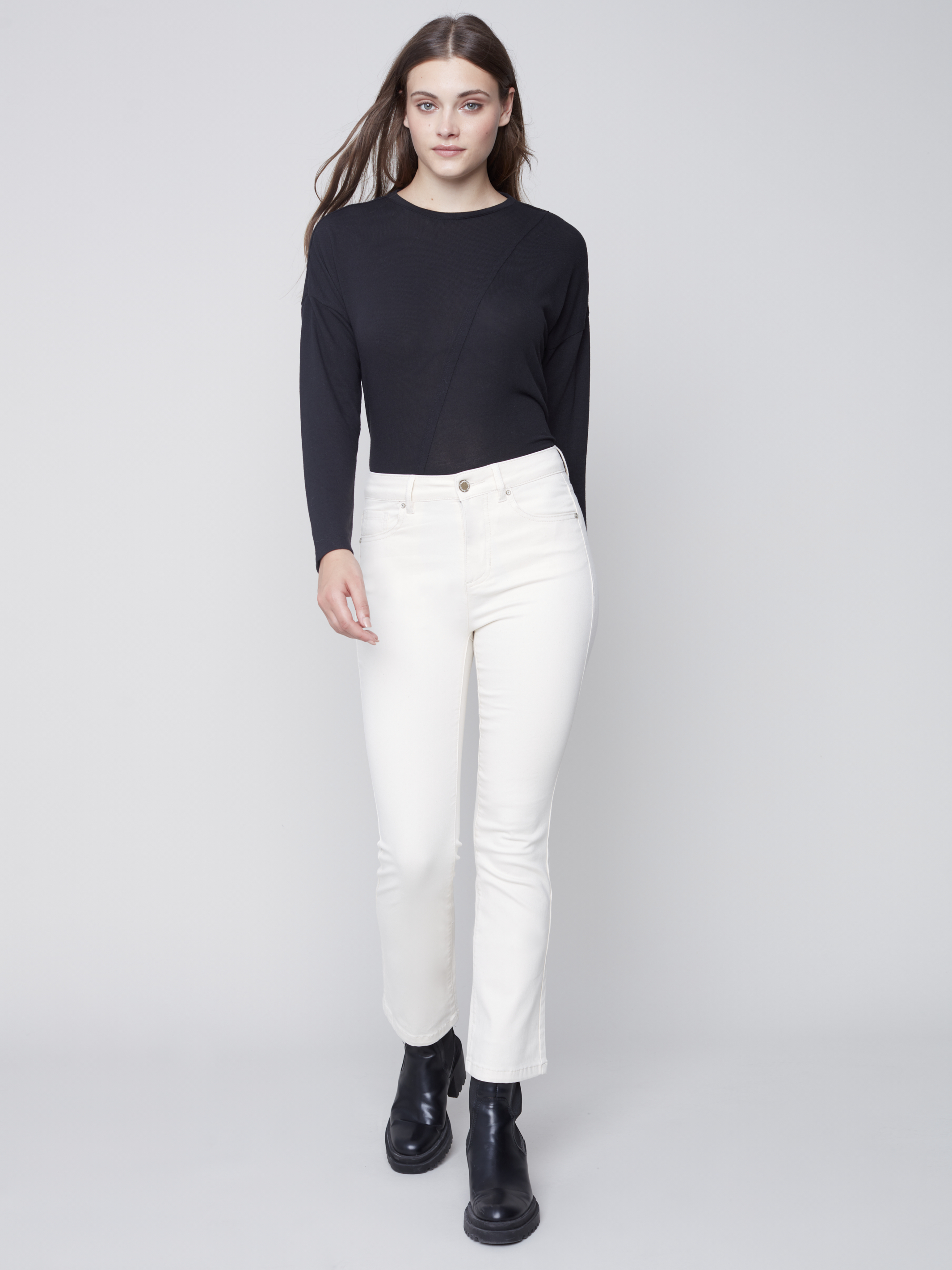 ¨Pantalon bootleg en sergé stretch - C5443 - Charlie B