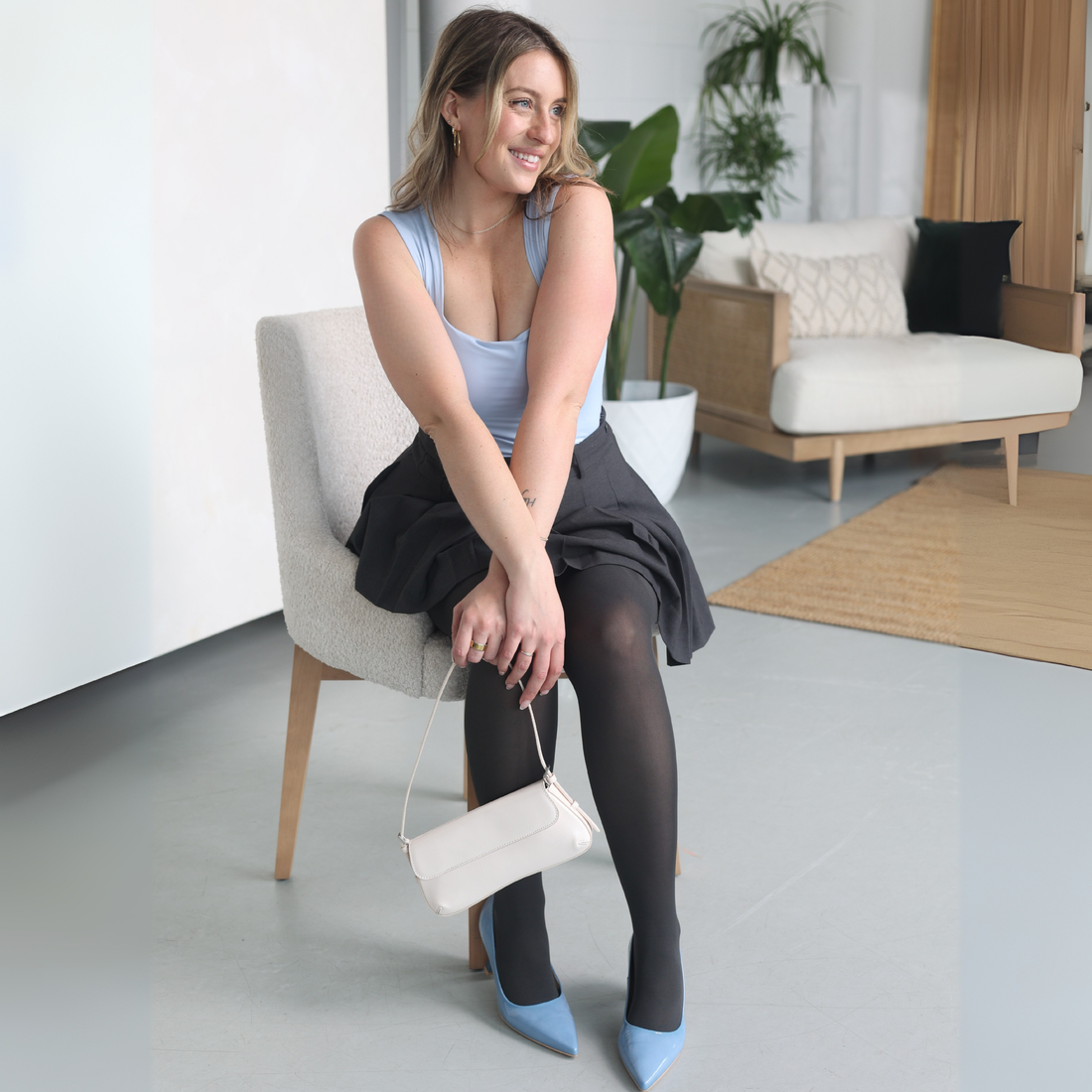 Collants indéchirables CHARCOAL - SScharcoal - Signé Sarah 