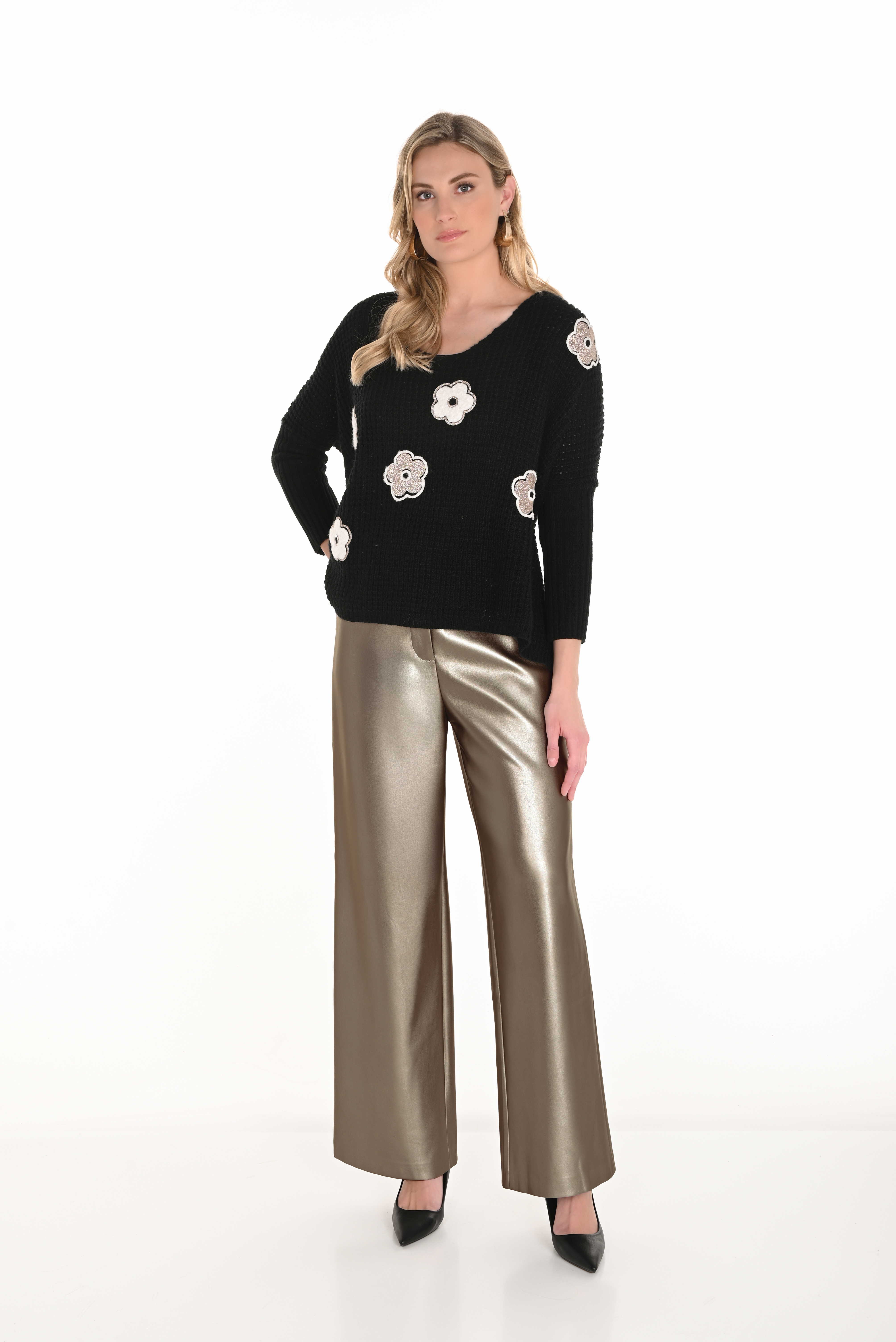 Pantalon métallique - FL253875 - Frank Lyman