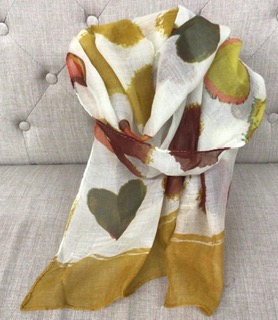 Foulard imprimé coeur - fouJ - 