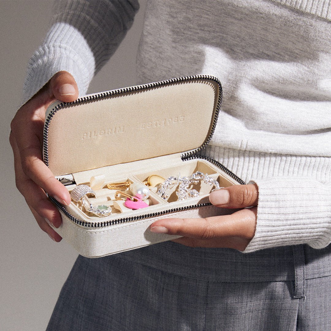 Étui à bijoux de voyage sable clair - Étui - Pilgrim