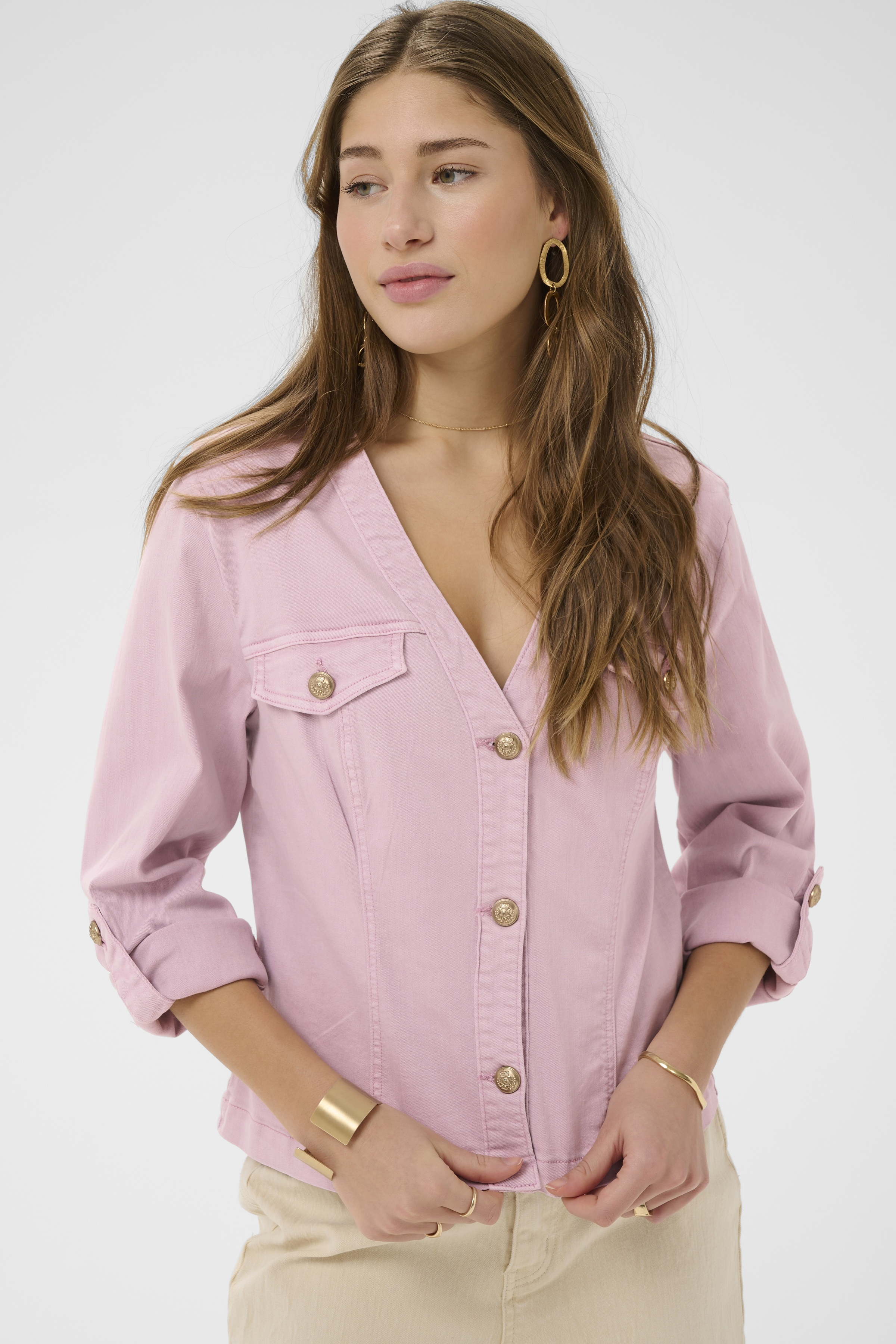 Jacket twill VISTI - CR10614876 - Cream