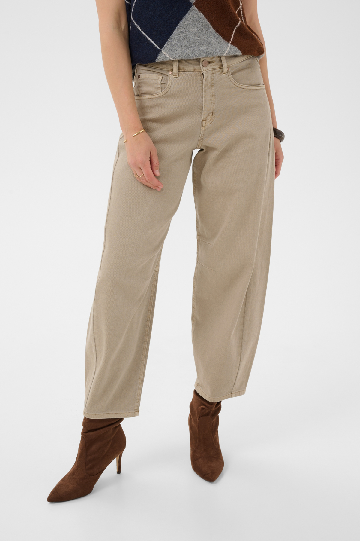 Jeans barrel JULI - CR10615293 - Cream