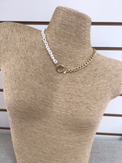 Collier perle et chaine or - 172509Dor - Tom & Eva