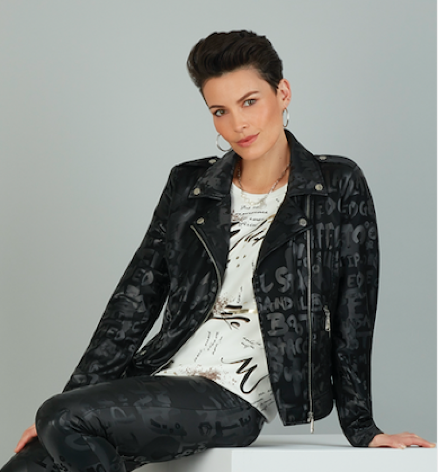 Jacket ecriture - T259N - Tricotto