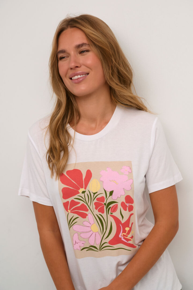 T-shirt imprimé fleur - KA10508351 - Kaffe