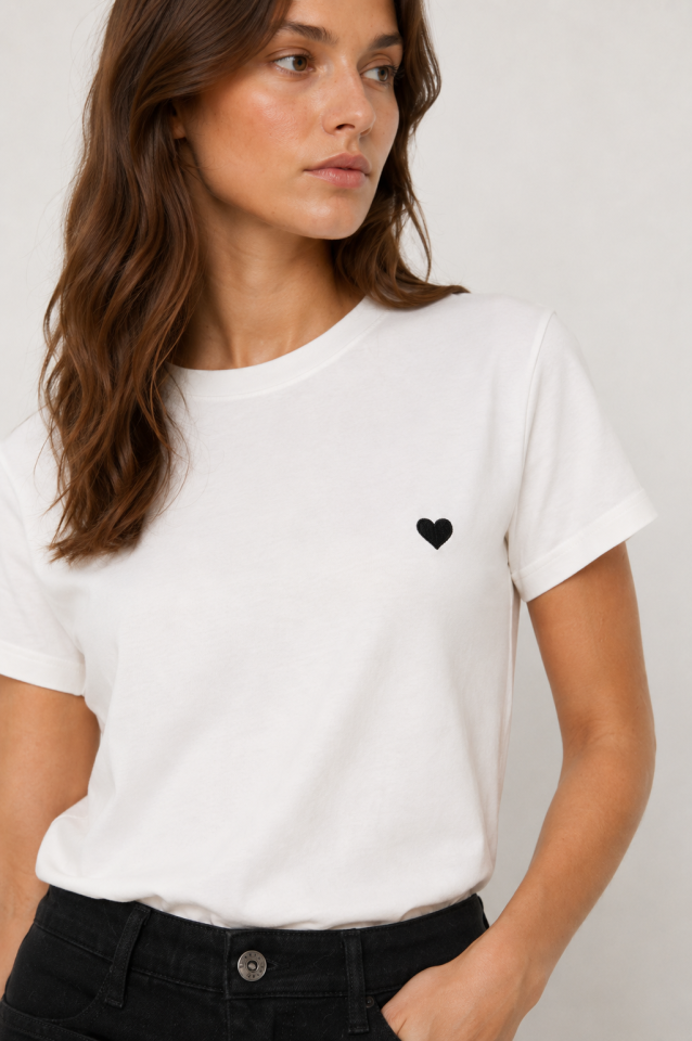 T-shirt HEART - KA10510386 - Kaffe