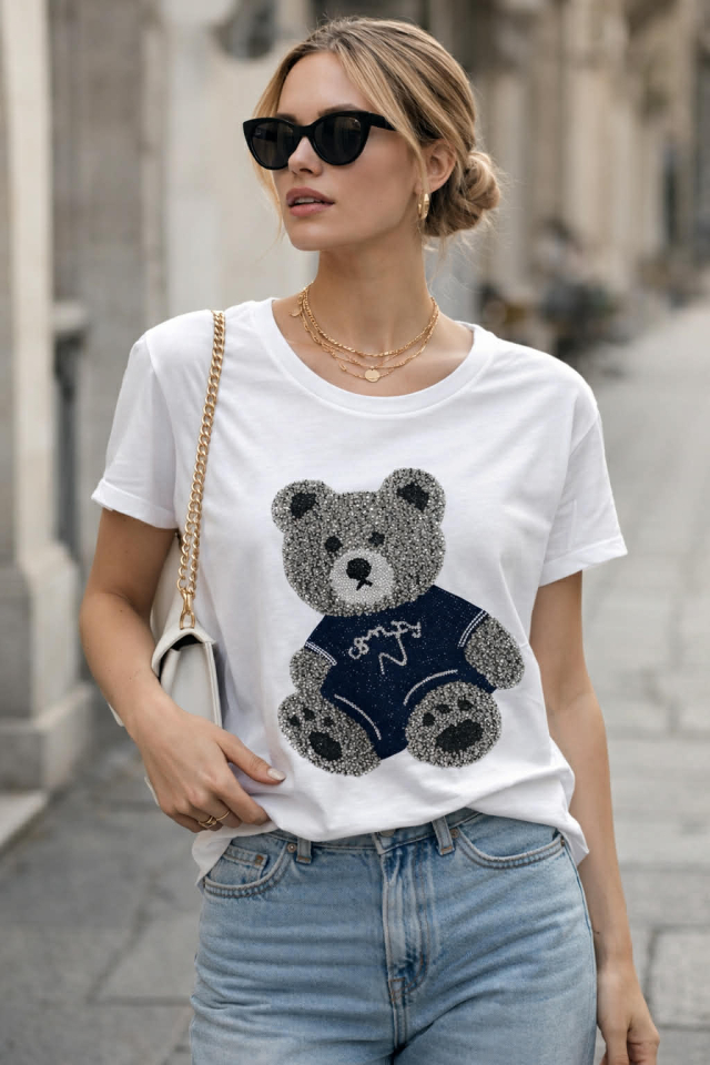 T-shirt OURSON - N117212 - Ness 