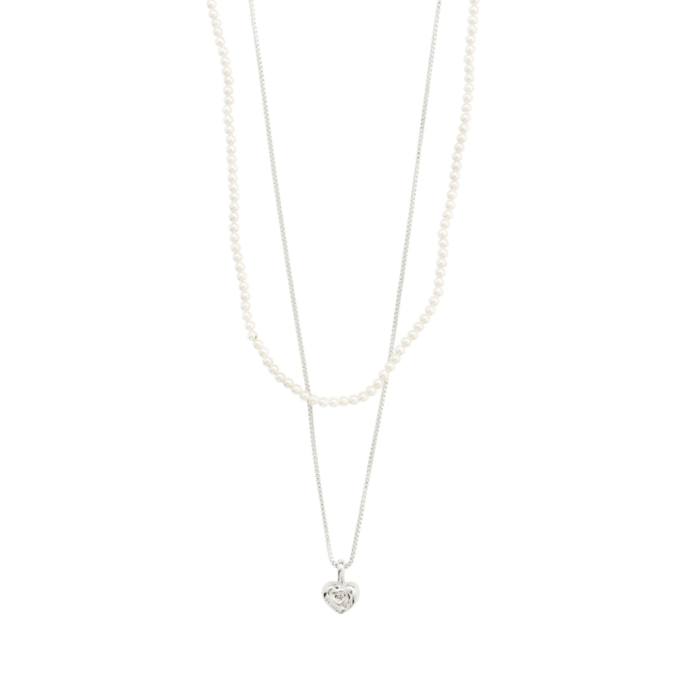 Collier ARLET microperles et pendentif en coeur - 632436001arg - Pilgrim