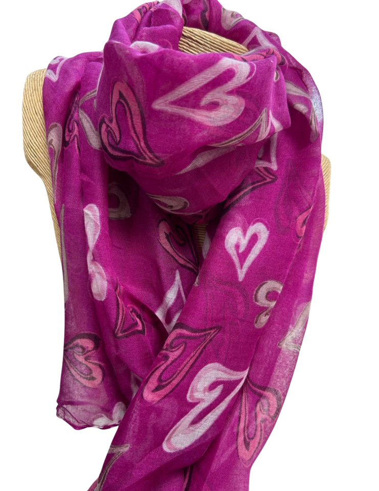 Foulard de transition leger - TE670155544fushia - Tom & Eva