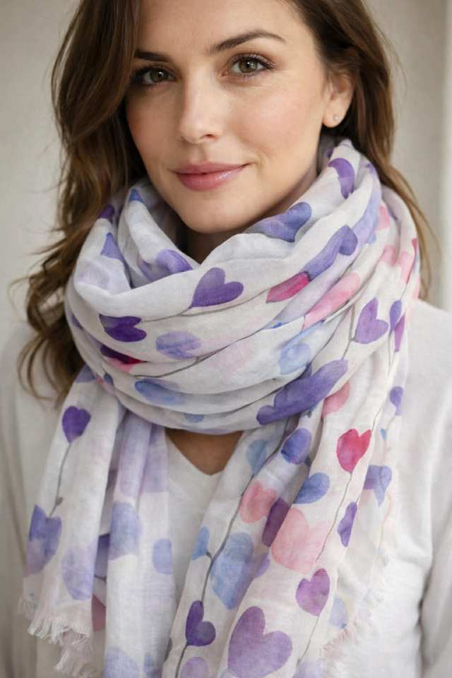 Foulard POURPRE - TE680117074 - Tom & Eva