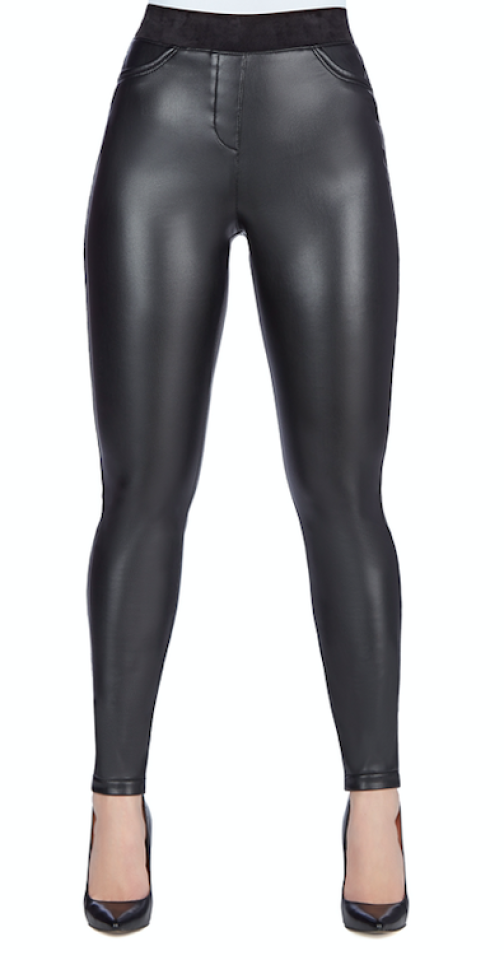 Legging style cuir taille elastique - T977 - Tricotto