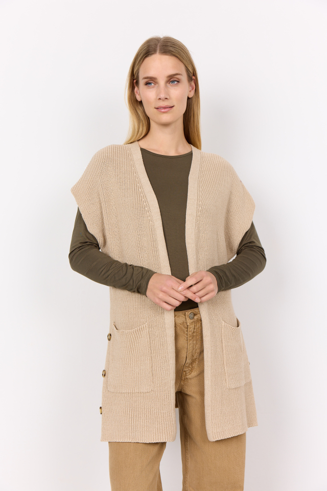 Cardigan manche courte avec boutons sur le cote - SC33570 - Soya concept