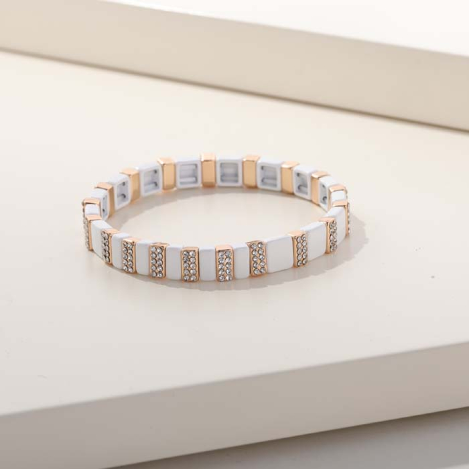 Bracelet extensible avec diamants - M86-8159 - Merx