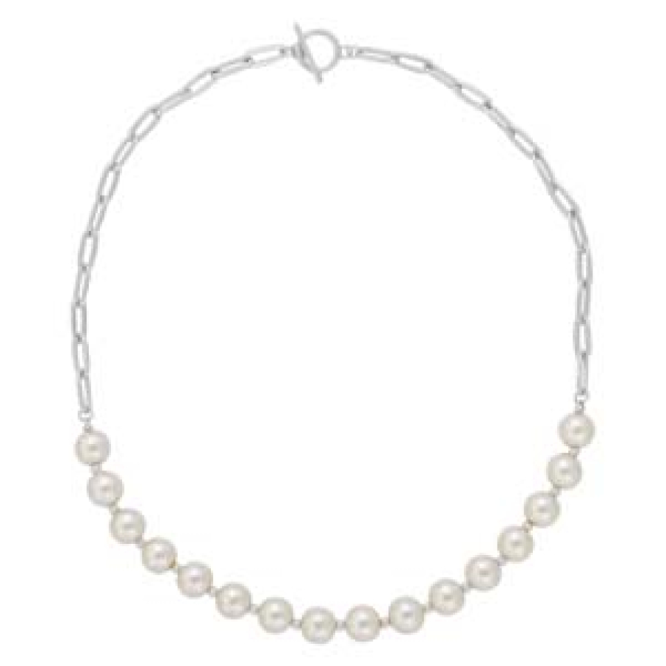 Collier chaîne argent et perle de verre - M99-642 - Merx