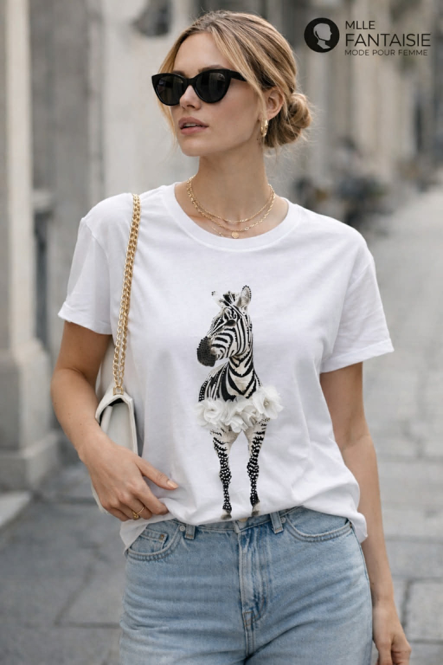 T-shirt ZEBRA - N117210 - Ness 