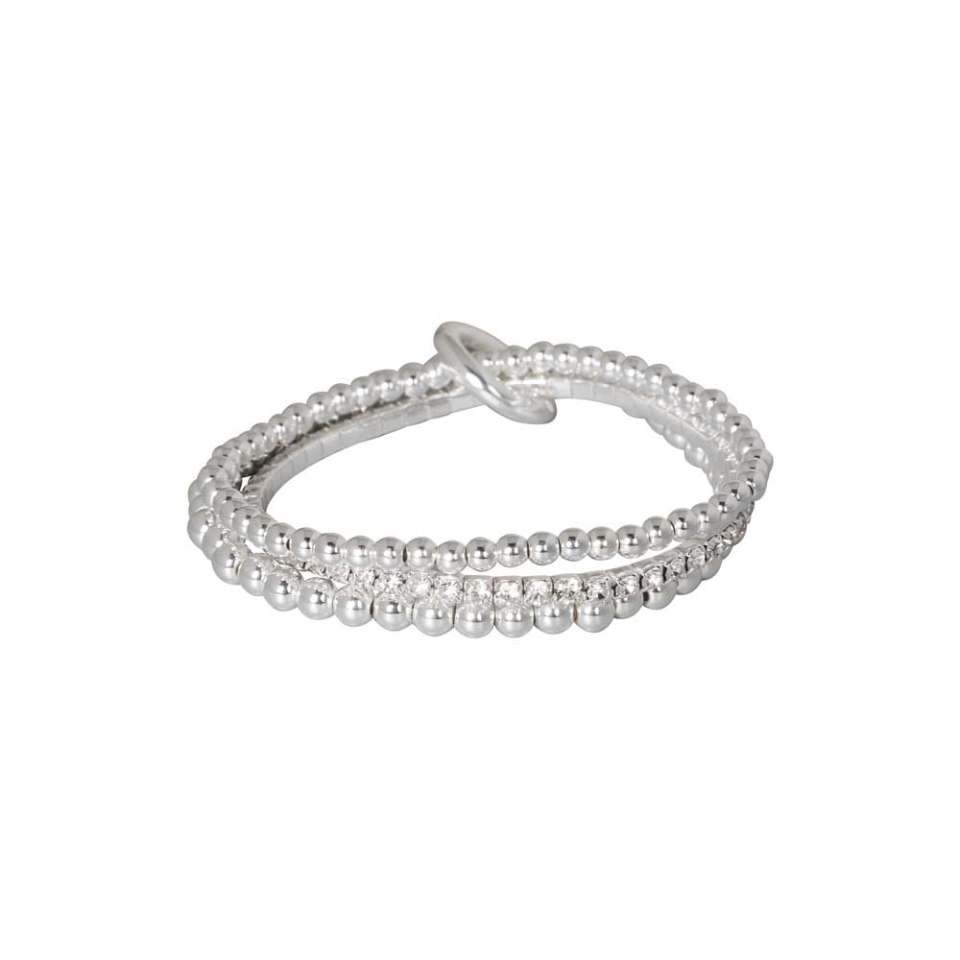 Bracelet triple rang de perles or et pierres - M07-14147 - Merx