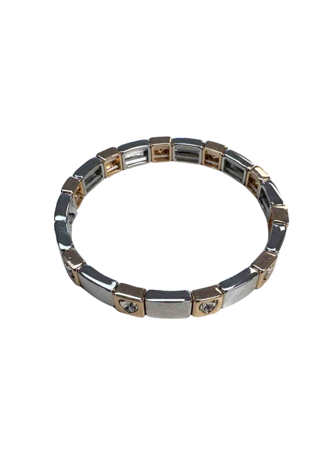 Bracelet coeur et cristal - MERX8186 - Merx
