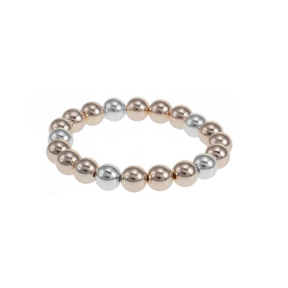 Bracelet élastique perle or rose - M07-5619-2RG - Merx