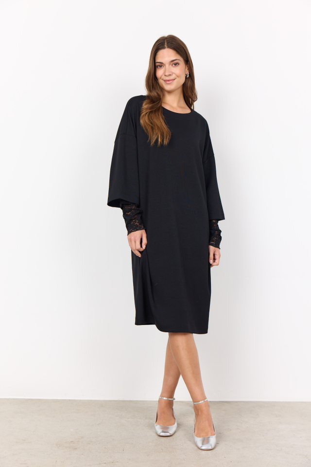 Robe manche 3/4 - SC26771noir - Soya concept