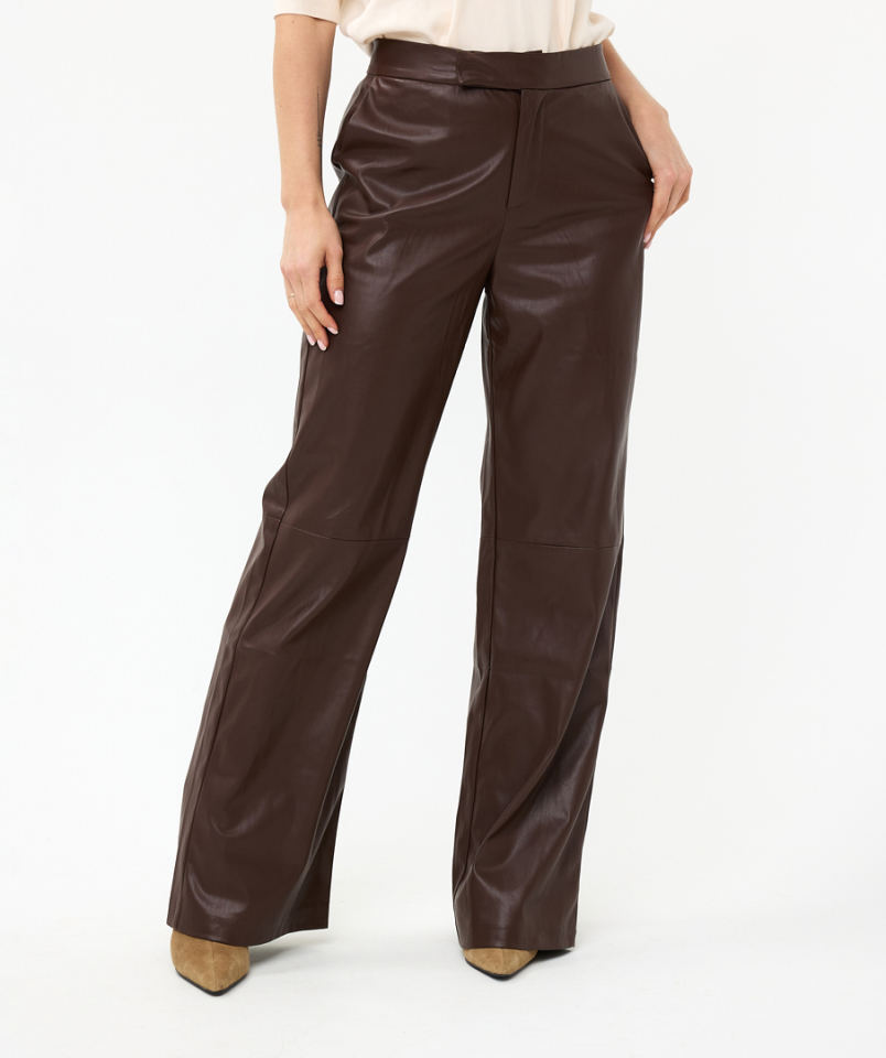 Pantalon effet cuir jambe large - ESQ11517 - Esqualo