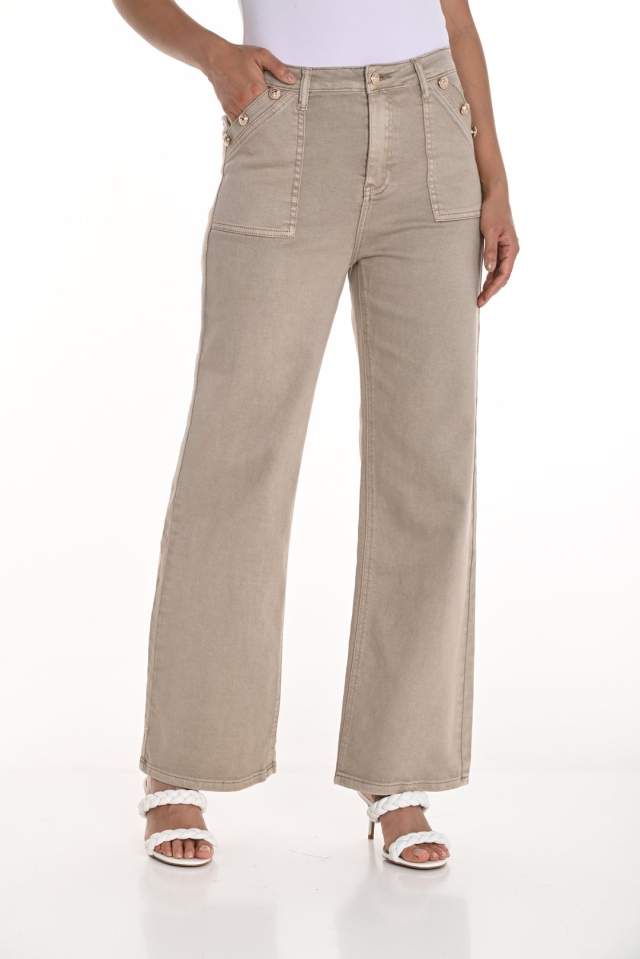 Pantalon poches et boutons - FL256714U - Frank Lyman