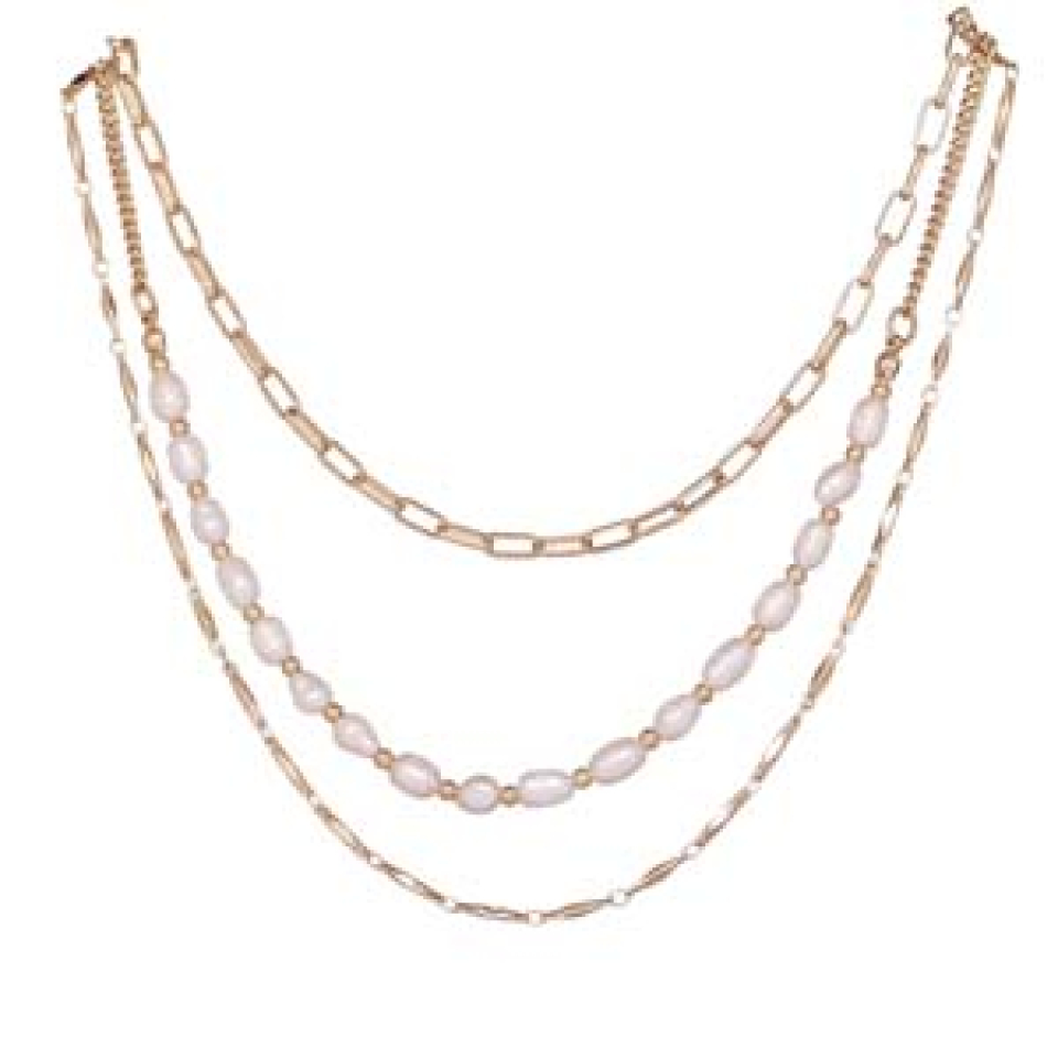 Collier 3 en 1 perles - 06-14204 - Merx