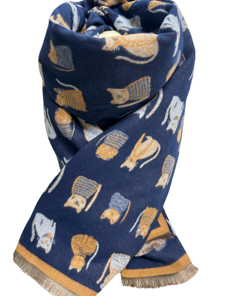 Foulard tricot chats - 11335 - Les Nana