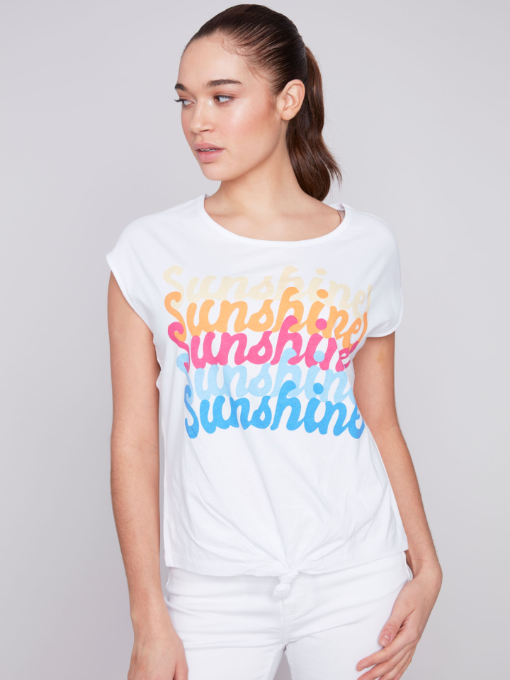 T-shirt SUNSHINE - C1301XPK - Charlie B