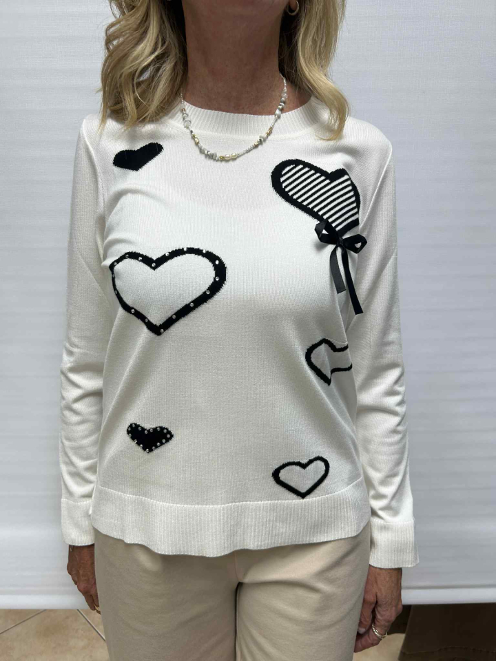 Chandail HEART - T532 - Tricotto