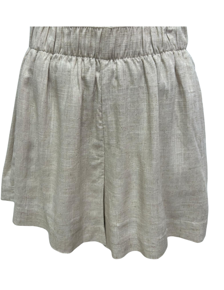 Short en lin taille elastique - BT2522728 - Blacktape
