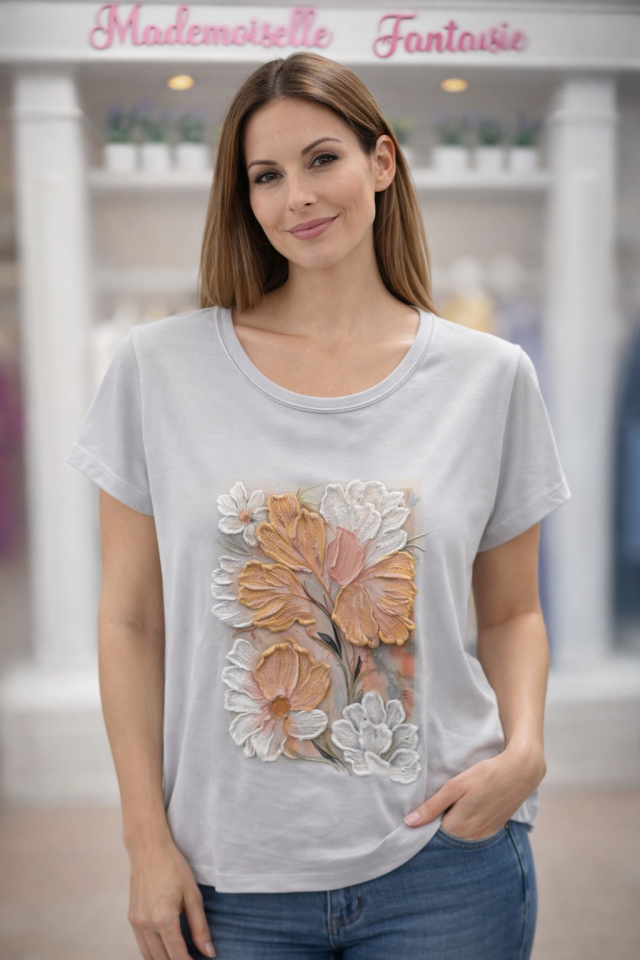 T-shirt RELIEF - T56236 - Tricotto