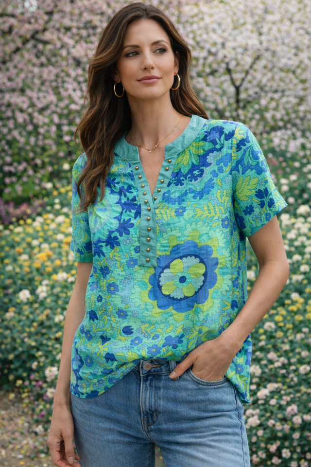 Blouse RETRO - P18019 - Papillon