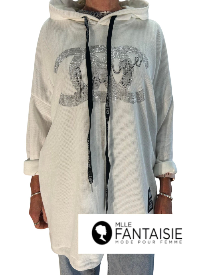 Tunique avec argent et cordons - F02508C - Fantaisie