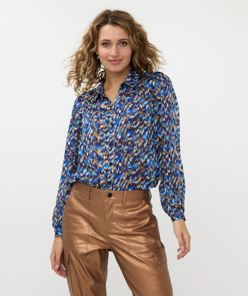 Blouse motifs bleus - ESQ10523 - Esqualo