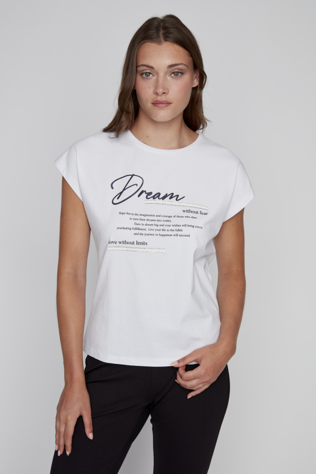 T-shirt Dream - CYC2516042blanc - Coco Y Club